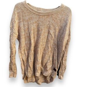 Ripcurl variegated knit scoop neck sweater